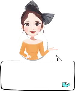 Cartoon Girl with Hat - gesture - High Resolution PNG
