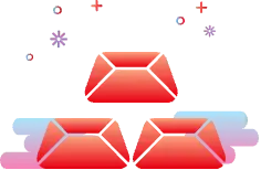 Red Gem - colorful - Free PNG