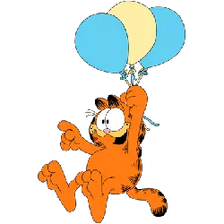 Garfield - happiness - PNG