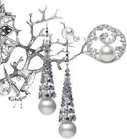 Branch Pearl Earrings - jewellery - PNG Images