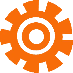 Gear - orange - abstract - No Watermark PNG
