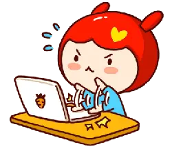 Red-haired Girl - computer - Lossless PNG