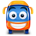 Little Bus - orange - PNG Images