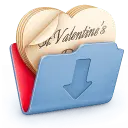 Valentine's Day Folder Icon - folder - High Resolution PNG