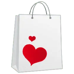 Heart Shopping Bag - gift - Transparent Layer PNG