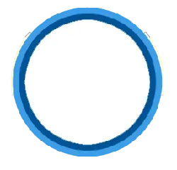 Blue Ring - outline - design element - Lossless PNG