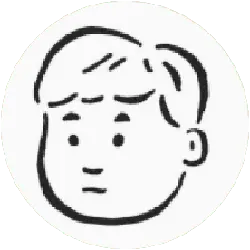 Thinking Boy - line drawing - High Resolution PNG