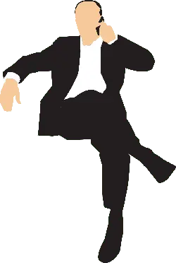 Businessman on Phone - phone - High Resolution PNG