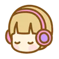 Girl with Headphones - Free PNG