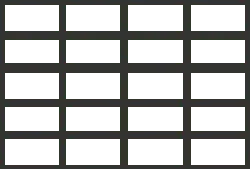 Black Rectangular Grid - grid - High Resolution PNG