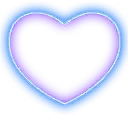 Heart Shape Pattern - neon light - High Resolution PNG