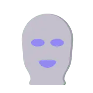 Purple Mask - comic - High Resolution PNG