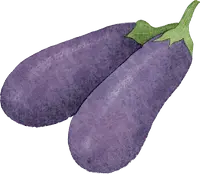 Eggplant - long-shaped ediblen - PNG Images