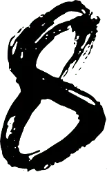 Number 8 - number - line - Transparent Layer PNG