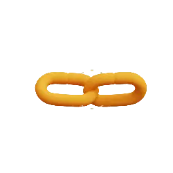 Chain - industrial - orange - Free PNG