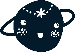 Smiling Planet - smile - PNG