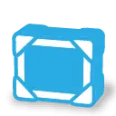Blue Block - modern art - No Watermark PNG