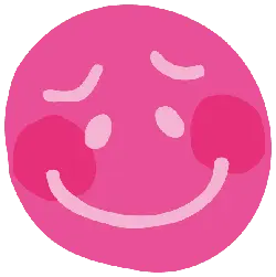 Pink Smiley Face Emoji - smiley face - High Resolution PNG