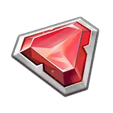 Red Gem Badge - collection - Transparent Background PNG