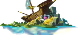 Pirate Ship - rocks - Lossless PNG