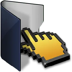 Folder and Cursor Icon - icon - High Resolution PNG