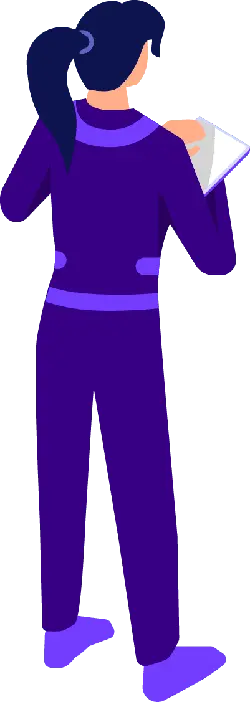 Purple-Dressed Woman - human - High Resolution PNG