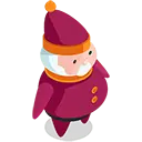 Santa Claus - red - Transparent Layer PNG