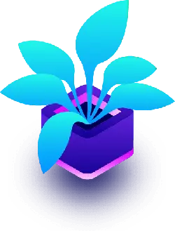 Blue Plant Cube - technology - PNG Images