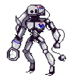 Pixel Robot - Transparent Background PNG