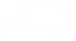 Thinking Bubble - speech - Transparent Background PNG