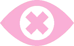 Pink Eye Symbol - logo - Transparent Layer PNG