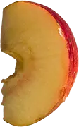 Apple - red - slice - Transparent Background PNG