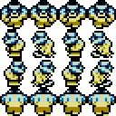 Pixel Owl - blue - Lossless PNG