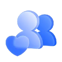 Blue Heart Icon - love - Transparent Background PNG
