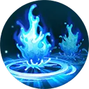 Blue Flame - fire - PNG