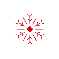 Red Snowflake Pattern - symmetry - High Resolution PNG