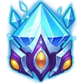 Ice Crystal Gem Helmet - helmet - No Background PNG