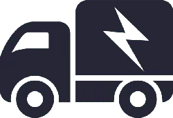 Lightning Truck - logistics - Transparent Background PNG