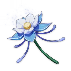 Blue Petal Flower - illustration - Transparent Background PNG