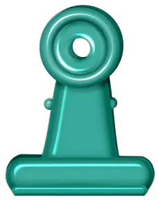 Paperclip - round - PNG