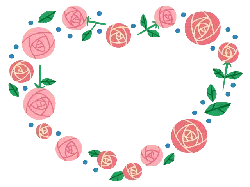 Heart-shaped Flower Wreath - green leaves - Free Download PNG
