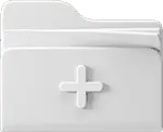 Folder - icon - add - No Background PNG