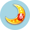 Moon Gem - red - Transparent Layer PNG