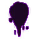 Purple Balloon - outline - High Resolution PNG