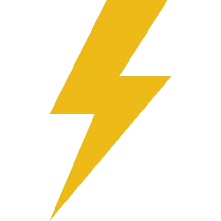 Lightning Bolt - warning - High Resolution PNG