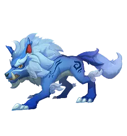 Ice Wolf Beast - blue - Free Download PNG