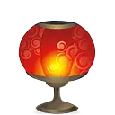 Red Table Lamp - lighting - Transparent Background PNG