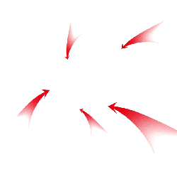 Red Arrows - abstract - Transparent Layer PNG