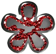 Red Flower - shining - Free PNG