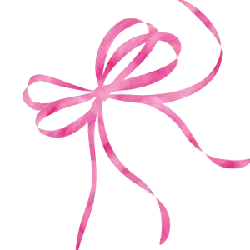 Pink Ribbon Bow - pink - Curated PNG